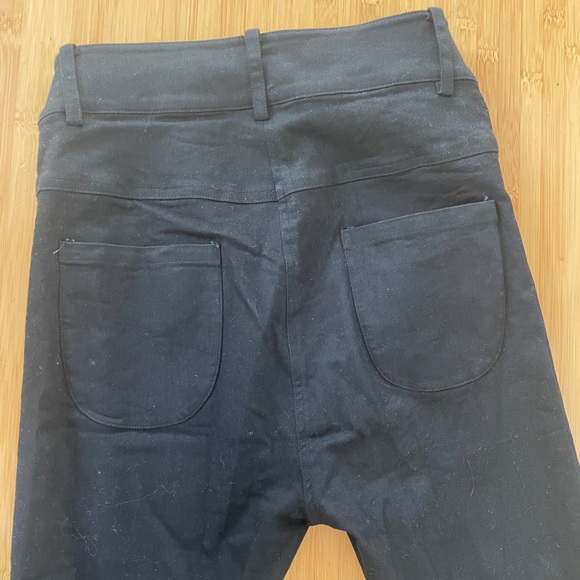 Laurence & Chico | Pearl embellished black mid-rise jeans - Picture 4 of 6